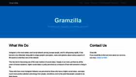 What Gramzilla.net website looked like in 2020 (4 years ago)