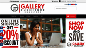 What Galleryfurniturehomestore.com website looked like in 2020 (4 years ago)