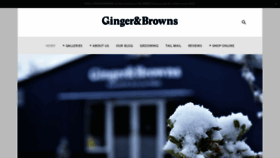 What Gingerandbrowns.co.uk website looked like in 2020 (4 years ago)