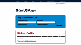 What Go.usa.gov website looked like in 2020 (4 years ago)