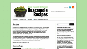 What Guacamole-recipe.net website looked like in 2020 (4 years ago)