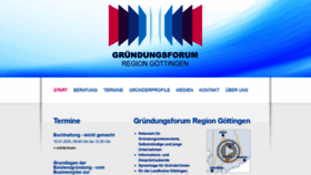 What Gruendungsforum-goettingen.de website looked like in 2020 (4 years ago)