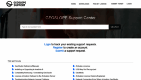 What Geoslope.support website looked like in 2020 (4 years ago)