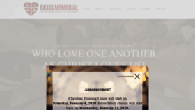 What Gillismemorialchurch.com website looked like in 2020 (4 years ago)