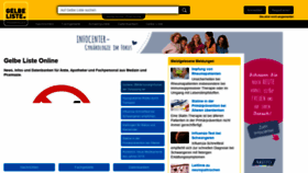 What Gelbe-liste.de website looked like in 2020 (4 years ago)