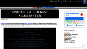 What Gamefromscratch.com website looked like in 2020 (4 years ago)