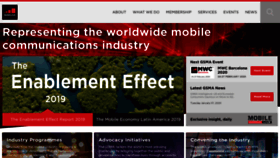 What Gsma.com website looked like in 2020 (4 years ago)