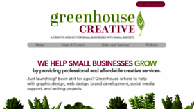 What Greenhousecreative.ca website looked like in 2020 (4 years ago)