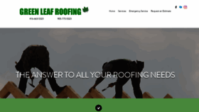 What Greenleafroofing.ca website looked like in 2020 (4 years ago)
