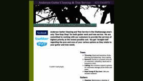What Guttersandtrees.com website looked like in 2020 (4 years ago)