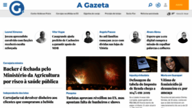 What Gazetaonline.com.br website looked like in 2020 (4 years ago)