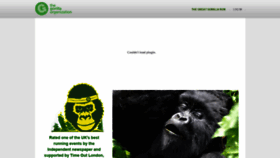 What Greatgorillarun.org website looked like in 2020 (4 years ago)