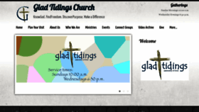 What Gladtidingsdekalb.org website looked like in 2020 (6 years ago)