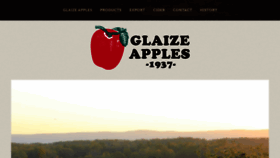 What Glaizeapples.com website looked like in 2020 (4 years ago)