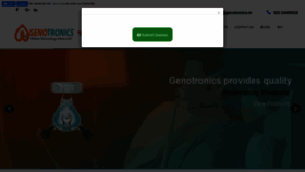 What Genotronics.in website looked like in 2020 (4 years ago)