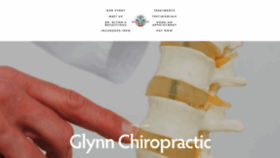 What Glynnchiropractic.com website looked like in 2020 (4 years ago)
