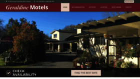 What Geraldinemotels.co.nz website looked like in 2020 (4 years ago)