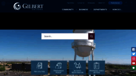 What Gilbertaz.gov website looked like in 2020 (4 years ago)