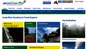 What Govisitcostarica.com website looked like in 2020 (4 years ago)