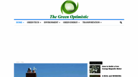 What Greenoptimistic.com website looked like in 2020 (4 years ago)