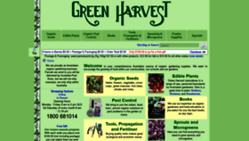 What Greenharvest.com.au website looked like in 2020 (4 years ago)
