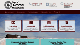 What Grotonma.gov website looked like in 2020 (4 years ago)