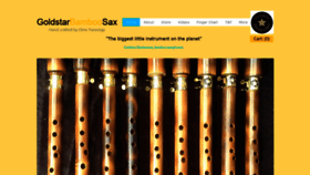What Goldstarbamboosax.com website looked like in 2020 (4 years ago)