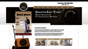 What Getmovingtexas.com website looked like in 2020 (4 years ago)