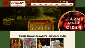 What Gowansheirloomcider.com website looked like in 2020 (4 years ago)