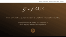 What Garofaloux.com website looked like in 2020 (4 years ago)