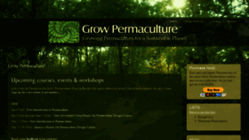 What Growpermaculture.com website looked like in 2020 (4 years ago)