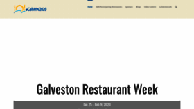 What Galvestonrestaurantweek.com website looked like in 2020 (4 years ago)