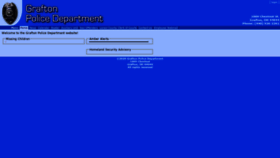 What Graftonpolice.net website looked like in 2020 (5 years ago)