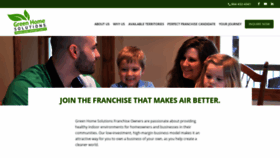 What Greenhomesolutionsfranchising.com website looked like in 2020 (4 years ago)