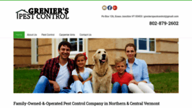 What Grenierspestcontrol.com website looked like in 2020 (4 years ago)