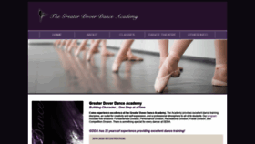 What Greaterdoverdanceacademy.com website looked like in 2020 (4 years ago)