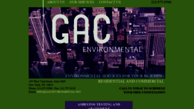 What Gacenvironmental.net website looked like in 2020 (4 years ago)