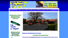 What Greenfieldcountrypreschool.com website looked like in 2020 (4 years ago)
