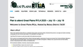 What Greatplainsryla.org website looked like in 2020 (4 years ago)