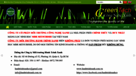 What Greentechvietnam.com website looked like in 2020 (4 years ago)