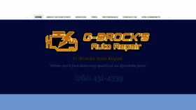 What Gbrocksautorepair.com website looked like in 2020 (4 years ago)