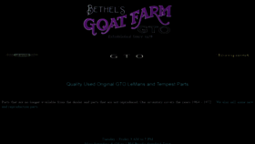 What Goatfarm.com website looked like in 2020 (4 years ago)