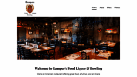 What Gampersrestaurant.com website looked like in 2020 (4 years ago)