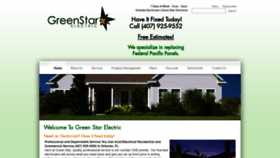 What Greenstarelectrical.com website looked like in 2020 (4 years ago)