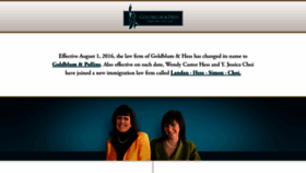What Goldhess.com website looked like in 2020 (4 years ago)