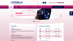 What Gynordplus.cz website looked like in 2020 (4 years ago)