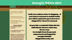 What Georgiawhitedirt.com website looked like in 2020 (4 years ago)