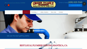 What Greerfamilyplumbing.net website looked like in 2020 (4 years ago)