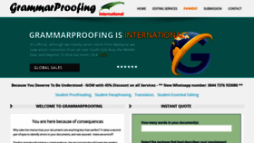 What Grammarproofing.com website looked like in 2020 (4 years ago)