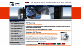 What Gmp-elearning.com website looked like in 2020 (4 years ago)